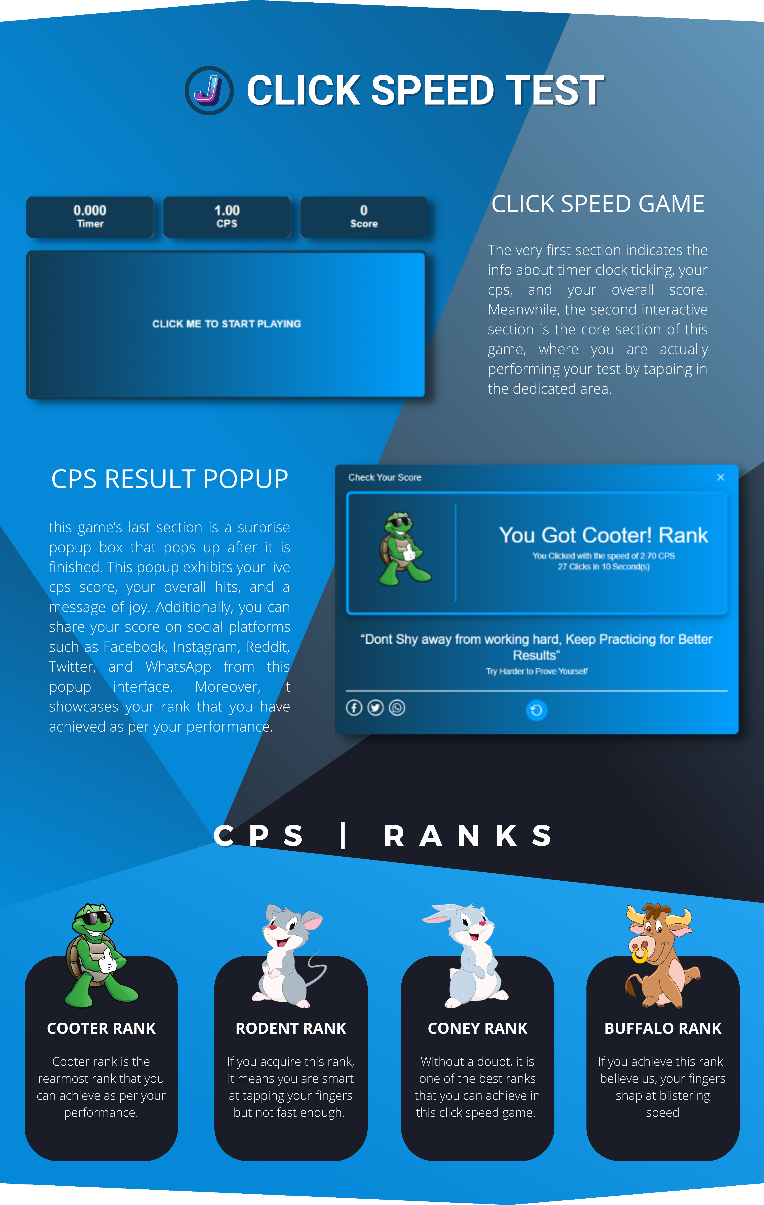 CPS Test - Check Clicks per Second