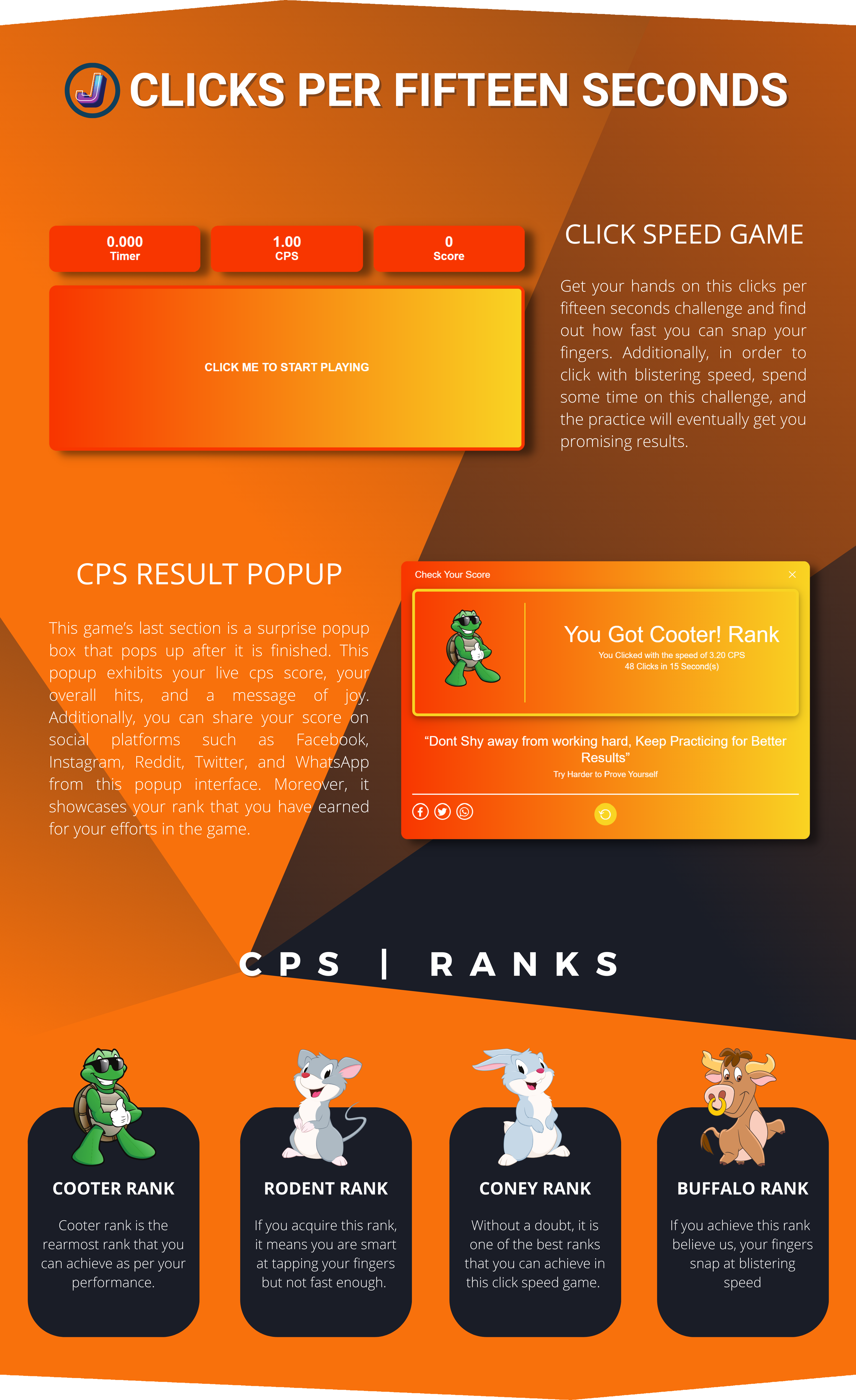 Spacebar Test - Check Your CPS Score