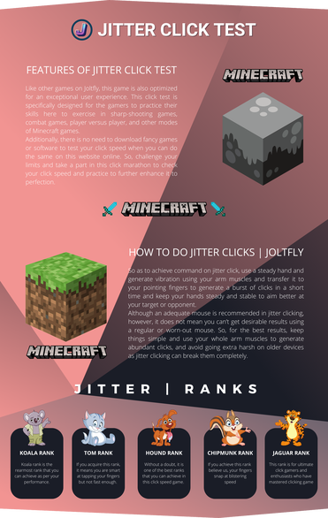 Jitter Click Test  Boost Your Click Speed & Gaming Prowess!