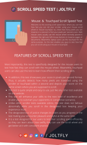 Scroll Speed Test | Pixels Per Second Scroll Test - Joltfly