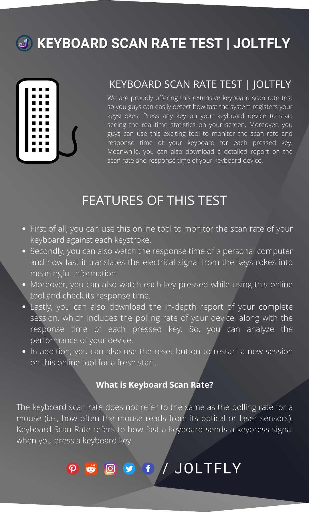 Keyboard Scan Rate Test Keyboard Test - Joltfly