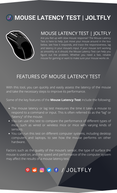 Waakzaamheid Kreek Wauw Mouse Latency Test | Test Your Mouse Lag - Joltfly