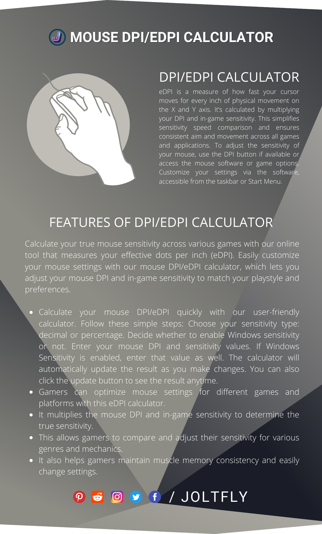 Mouse DPI eDPI Calculator Joltfly