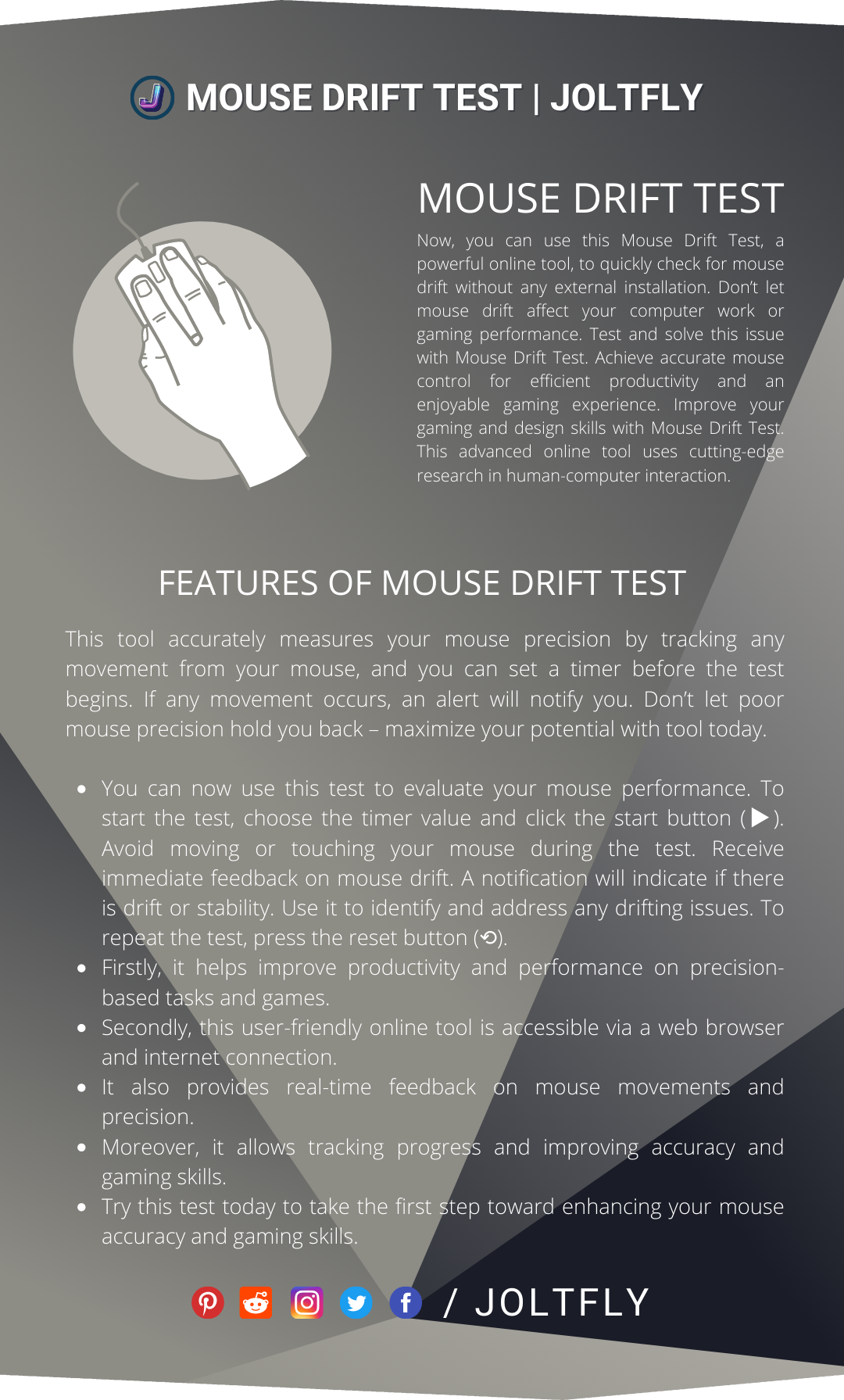 Mouse Drift Test-Features