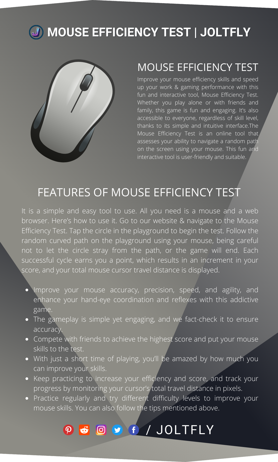 Mouse Efficiency Test-Features