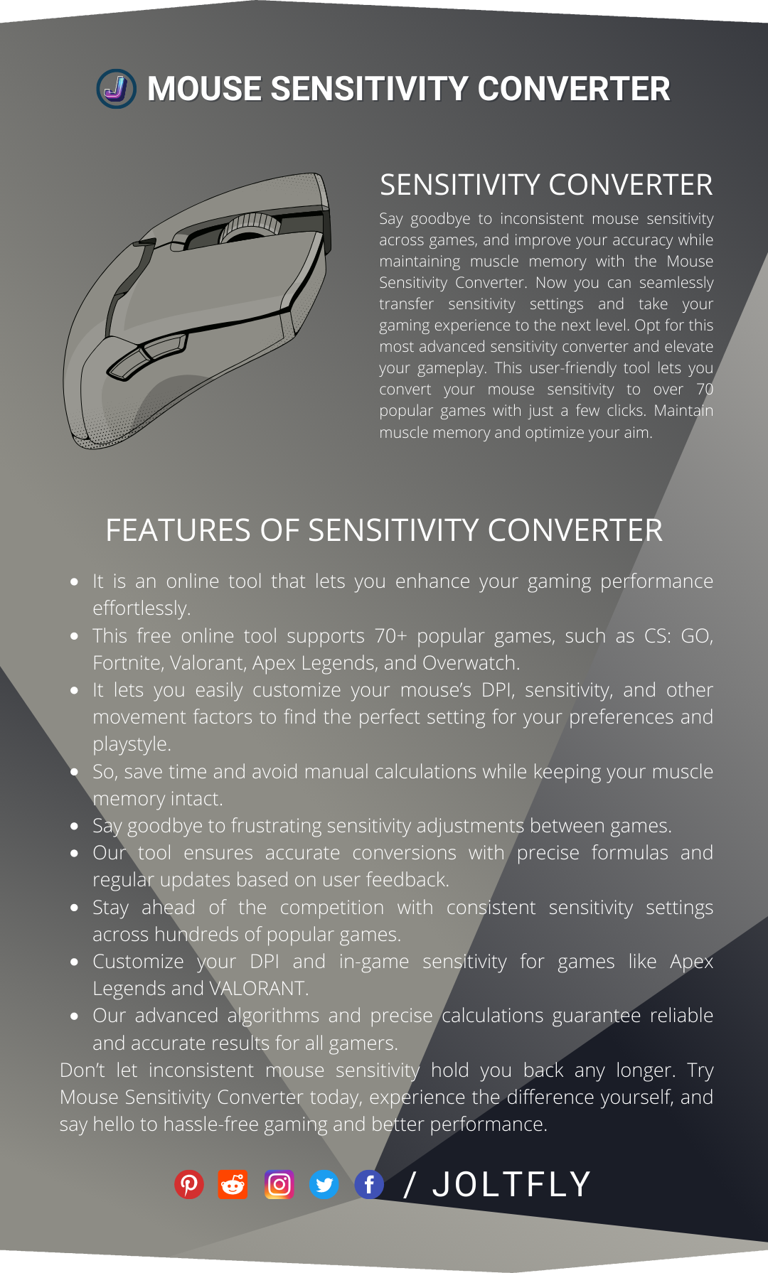 Mouse Sensitivity Converter-Features