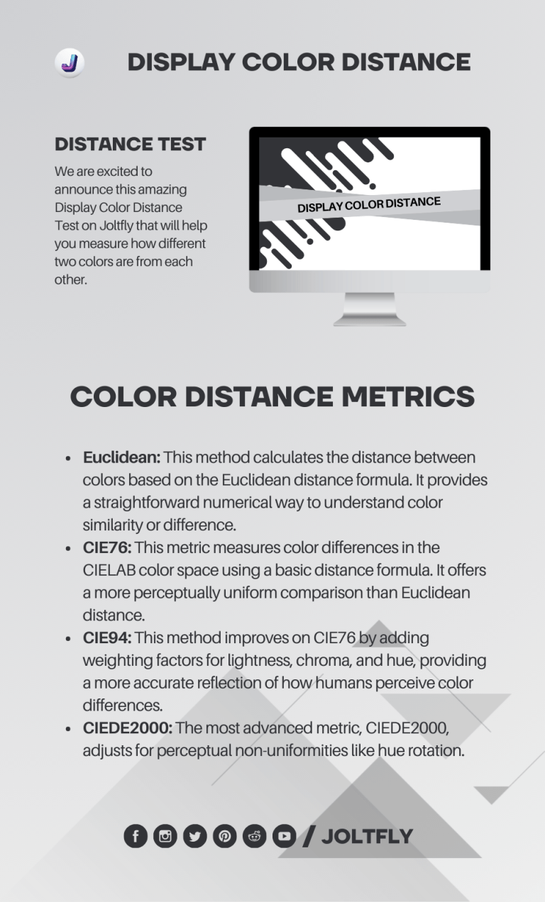Display Color Distance Test - Joltfly